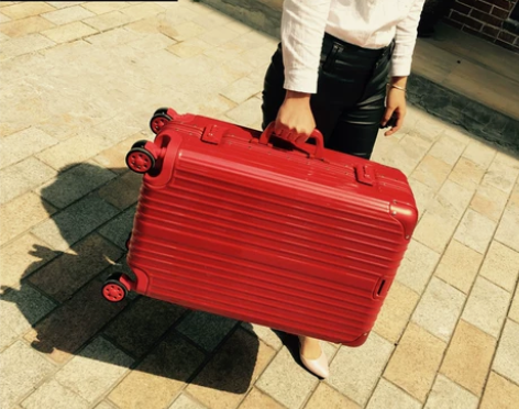 【箱之吻直销】行李箱万向轮铝框拉杆箱20登...