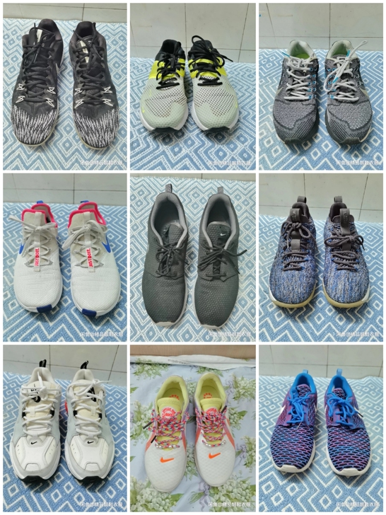 搬家清理鞋柜耐克阿迪达斯运动鞋合集,码数不...