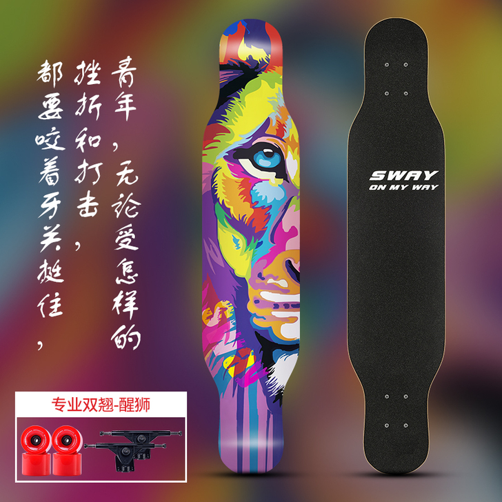 斯威长板滑板 成人 女生 刷街 成年 公路...