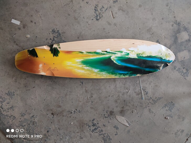 大号陆地冲浪滑板板面，尺寸40*10英寸桥...