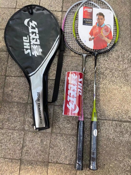 红双喜1012羽毛球拍双拍超轻耐型男女初学...