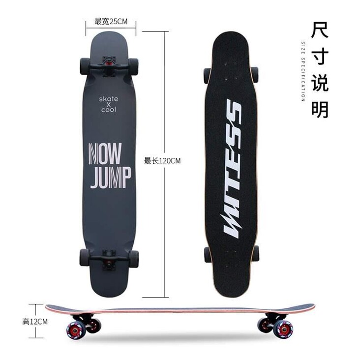 WITESS滑板长板成人初学者刷街danc...