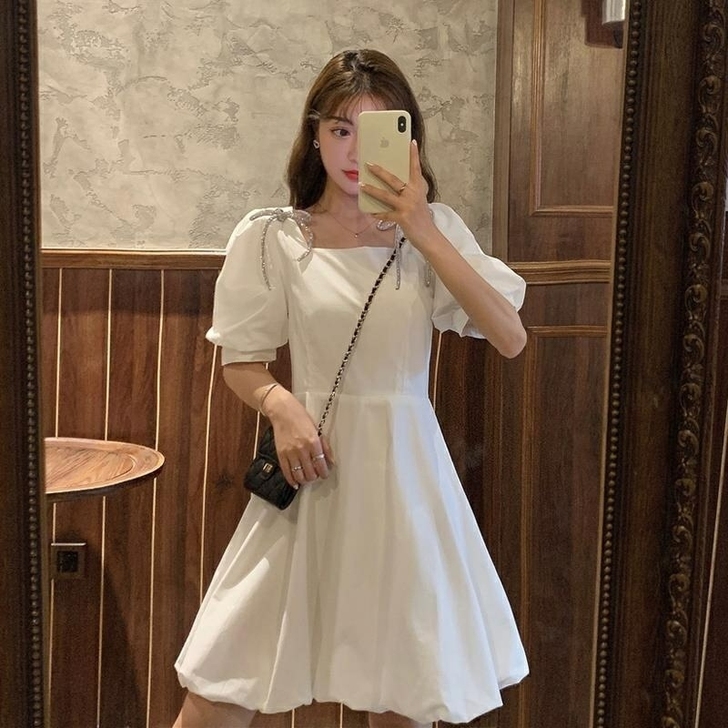 工厂特价！夏季2021新款韩版收腰显瘦蝴蝶...