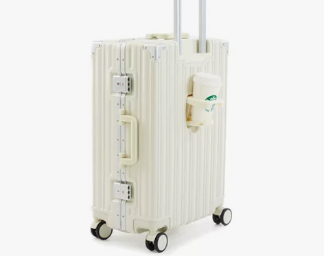 桑雅多功能行李箱铝框结实耐用24寸拉杆旅行...