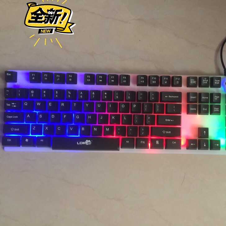 电竞机械手感游戏键盘鼠标套装台式机笔记本通...