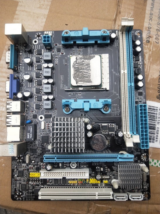 拆机昂达A78M+主板CPU AMD B5...