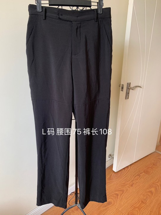 西装裤直筒裤女L码