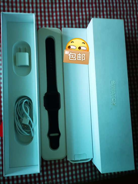 苹果wotch(7000)初代手表黑色原盒...