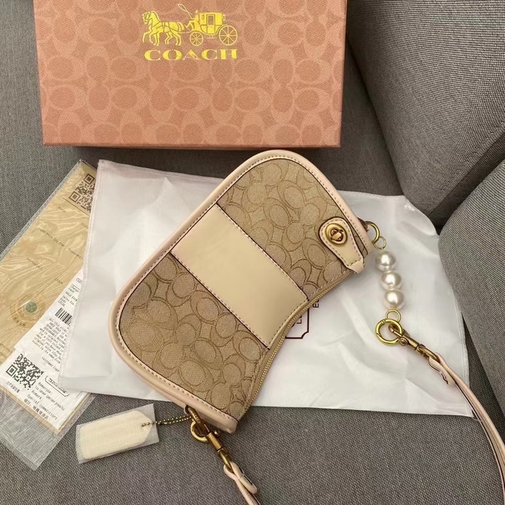 coach新款腋下包女士包包单肩斜挎休闲法...