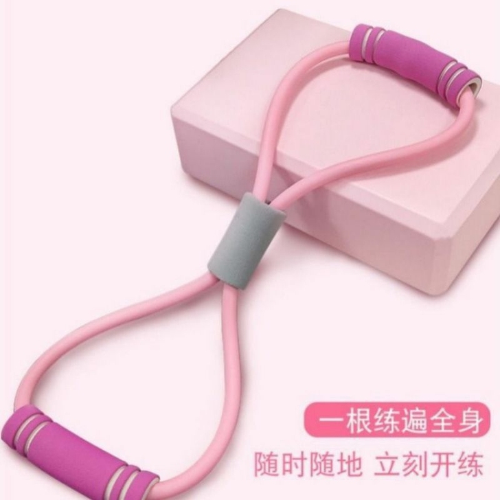 全新健身家用8字弹力带拉力器女士开肩神器男...