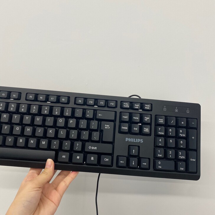 全新 飞利浦键盘有线电脑台式笔记本办公商务...