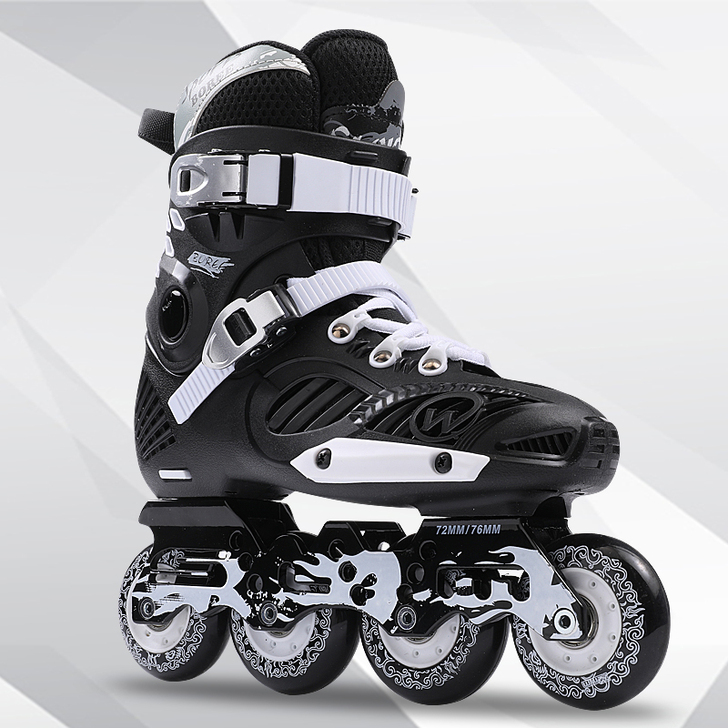 溜冰鞋成人直排轮女花式轮滑鞋男闪光 初学者...