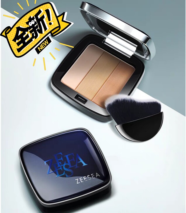 ZEESEA滋色三色高光腮红修容阴影盘一体...