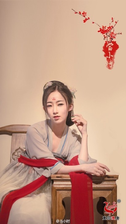 【重回汉唐】汉服实体店 定位水墨印花雪纺齐...