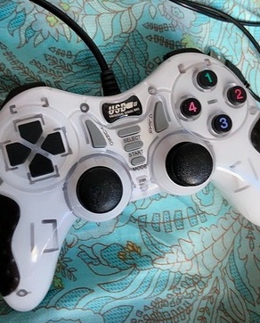 全新2只装低价游戏手柄pc摇杆电脑街机红白...