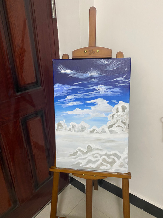 亚麻油画布实木框