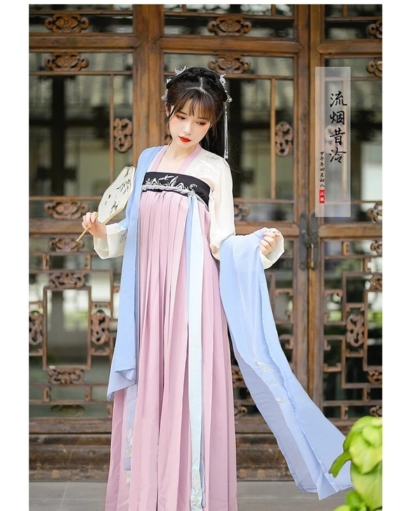 【科幻】流烟昔泠 关雎 春款传统汉服男女C...