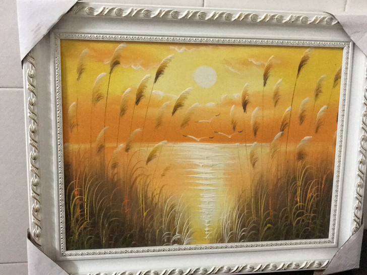 纯手绘油画风景装饰画 工艺:手绘 画芯材质...