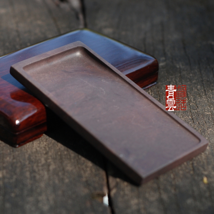 青云笔社 5寸长方淌池砚 端砚砚台 宋坑薄...