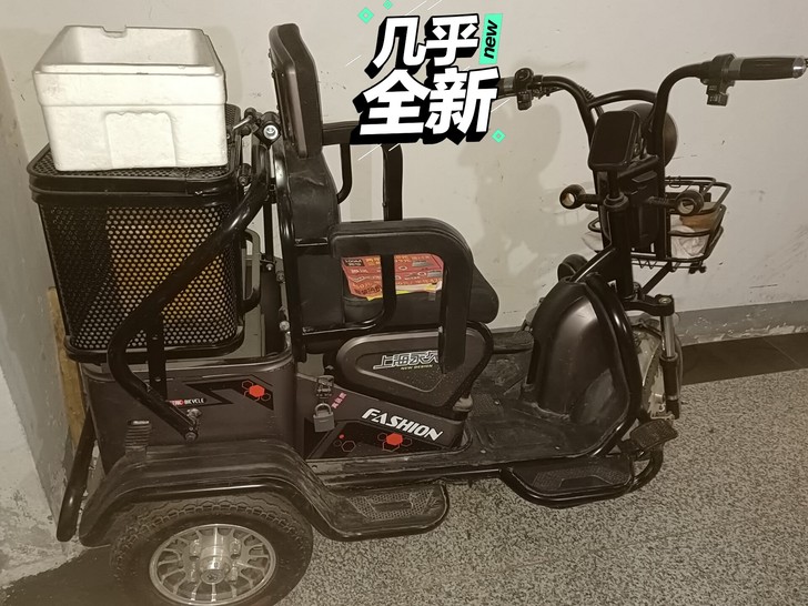 全新 上海永久老年代步车双排电瓶车电动车 ...