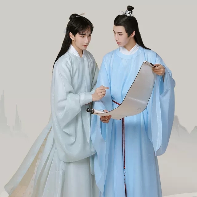 煦风 春时晚原创汉服明制圆领袍现货男女款