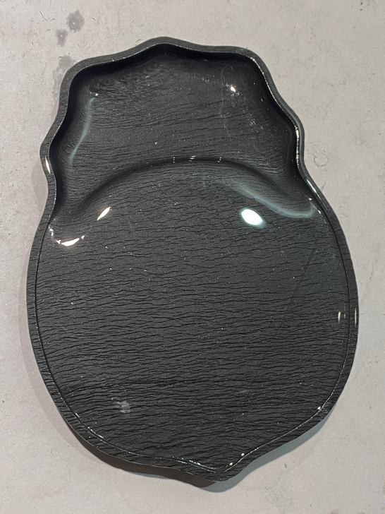 歙砚老坑、水舷坑、瓜子水波纹、细腻水波、纹...