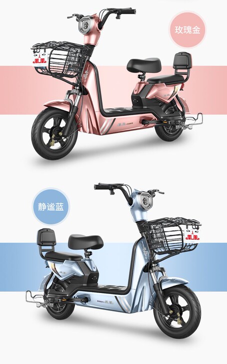 凤凰牌电动车电瓶车成人小型电动自行车48v...