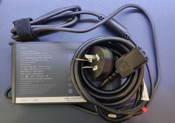 出个人自用原装联想230W新款超薄方口电源...