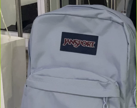 全新雾霾蓝Jansport杰斯伯同款双肩背...