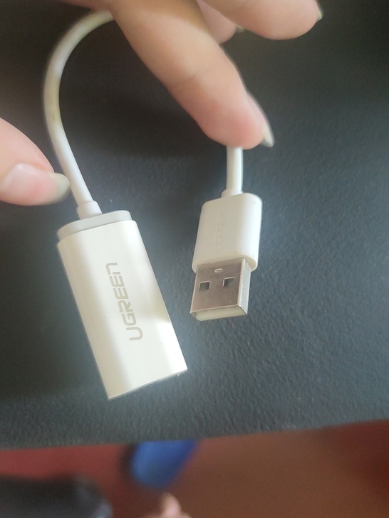 绿联usb声卡耳麦二合一,闲置用不到了,低...