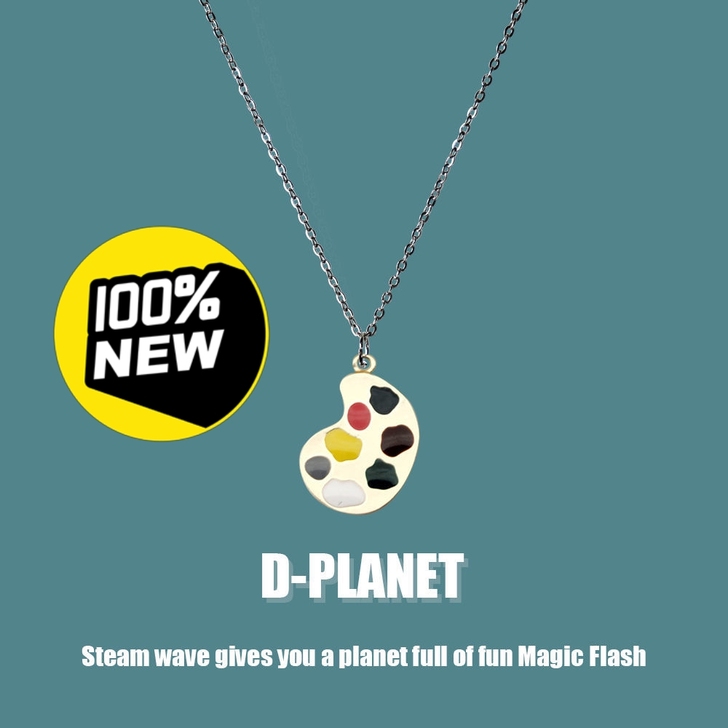 DPLANET 颜料盘项链时尚男女学生创意...