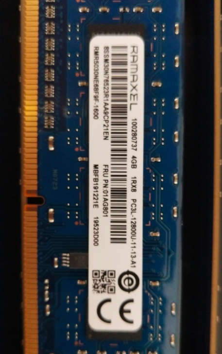 联想原厂Ramaxel记忆科技 4G 1R...