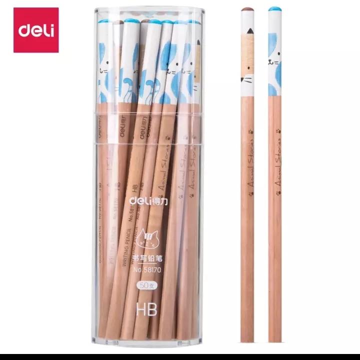 得力小狐狸铅笔50支装全新全新