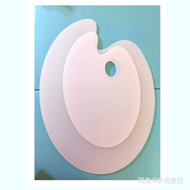 【2个包邮】全新亚克力透明调色板，水粉丙烯...