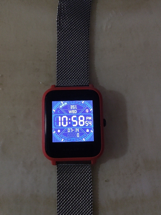 华米手表青春版自带gps定位那款，电池耐用...