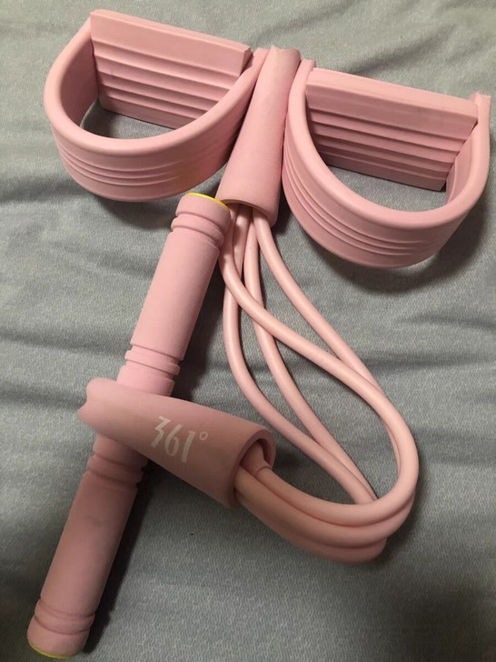 瑜伽脚蹬拉力器仰卧起坐辅助器材男女家用健身...