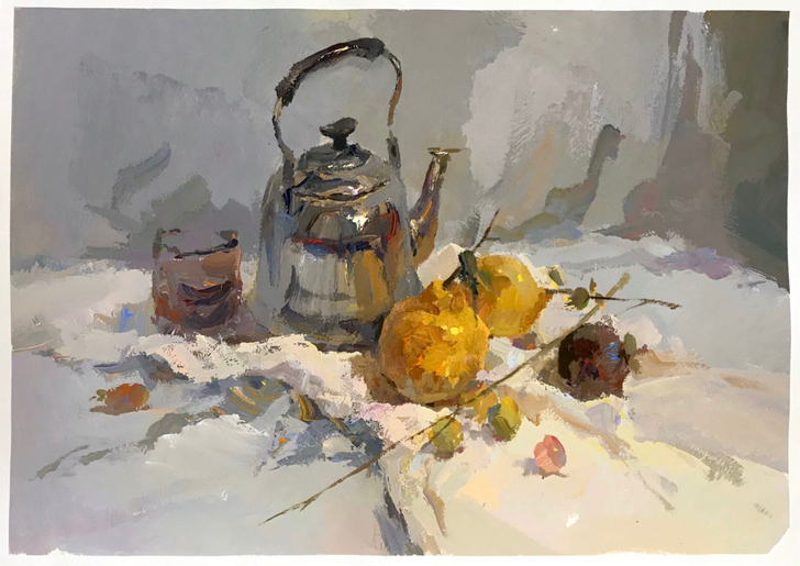 水粉画，可以提供所画题材约画，具体价格以尺...