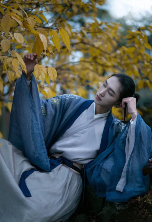 汉服出租 男女同款魏晋风侠客汉服四件套M码