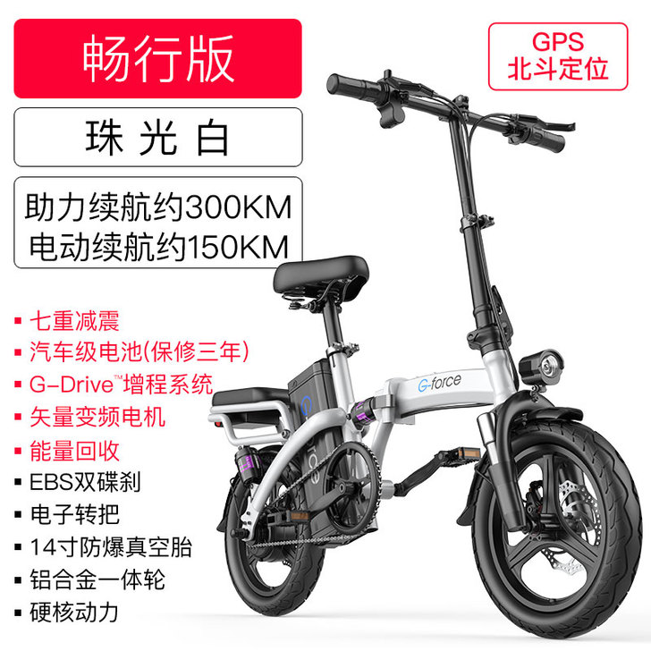 美国G-force 折叠电动自行车锂电池代...