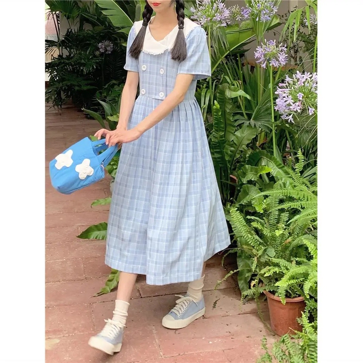 裙子仙女超仙森系2021年新款初中学生少女...