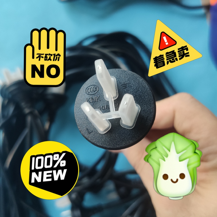 处理1.2米900w直插头无尾全新料电源线