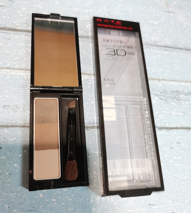 KATE三色眉粉，色号EX-5，专柜购入，...