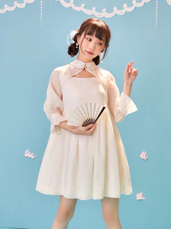 十三余汉服小荼蘼连衣裙汉元素全新带吊牌包邮...