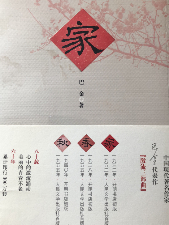 激流三部曲 巴金代表作