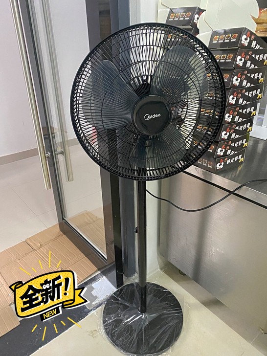 美的电风扇落地扇家用强力静音宿舍立式大风电...
