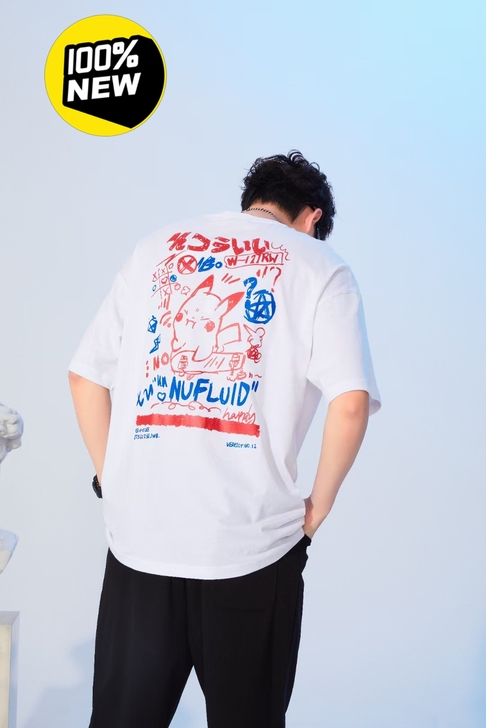 纯棉短袖T恤男士夏季新款休闲宽松印花短袖T...
