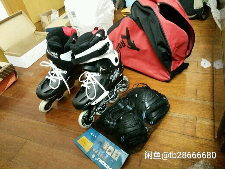 花式平花鞋单排轮滑鞋溜冰鞋成人直排轮旱冰鞋...