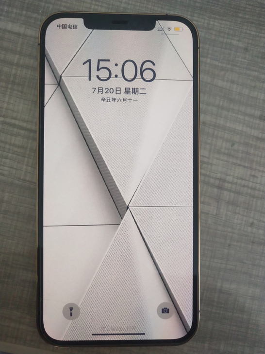 自己在校学生用的苹果12promax，金色...