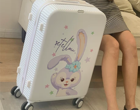 行李箱ins网红新款小兔拉杆箱女20寸可爱...