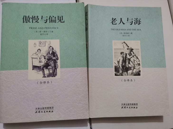 《老人与海》《傲慢与偏见》